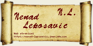 Nenad Leposavić vizit kartica
